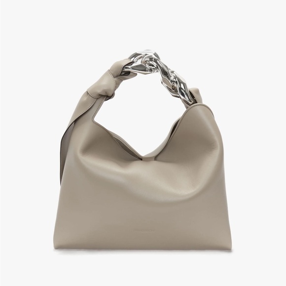 JW ANDERSON Small Chain Hobo - Leather Shoulder Bag - Picture 3 of 7